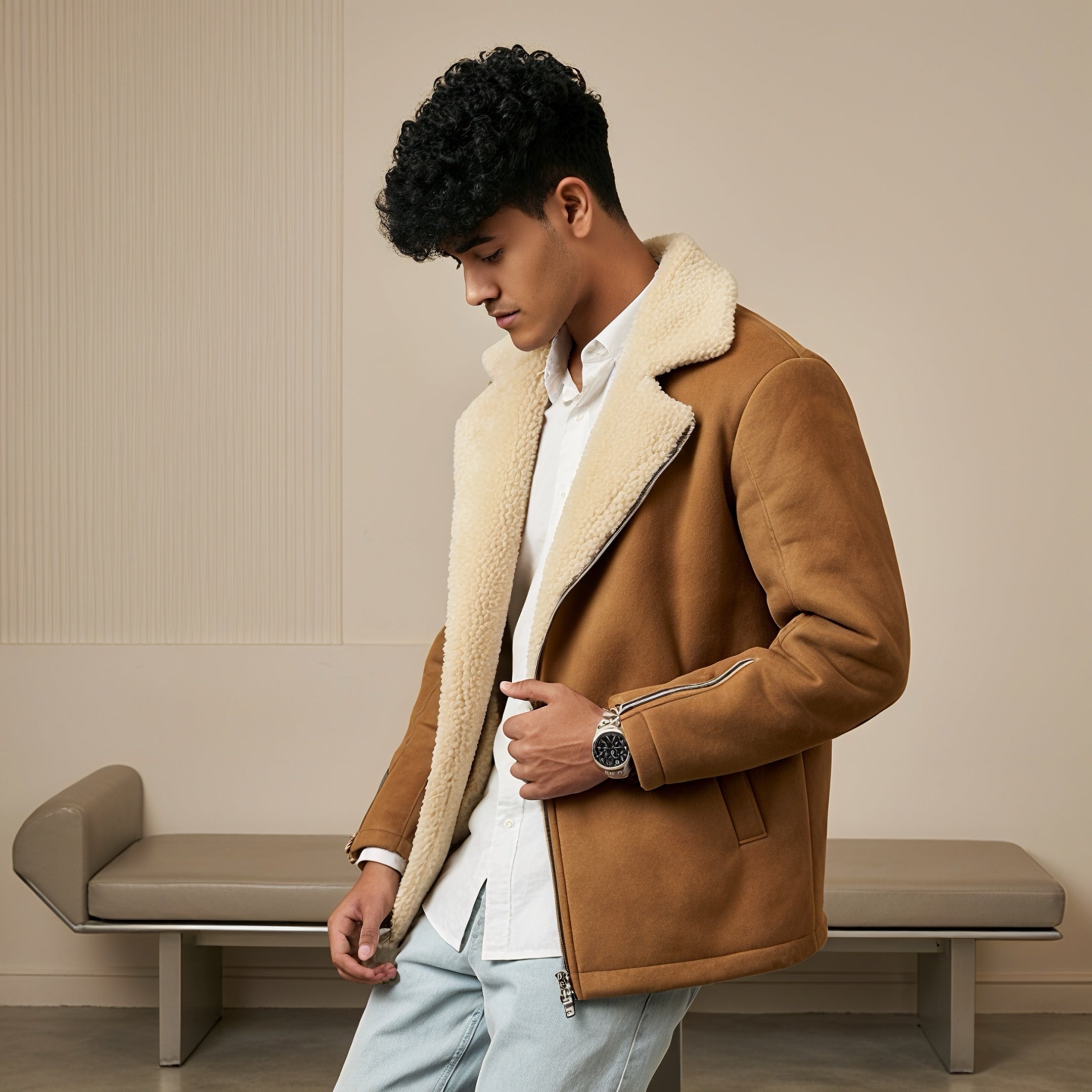 Sheep leather jacket